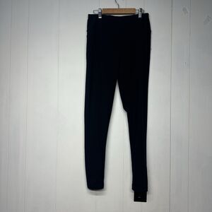 Talbots Women's Leggings Medium Dark Brown Black Waistband Pull On Stretch M